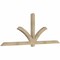 Ekena Millwork Redmond Rough Sawn Timber Gable Bracket, Douglas Fir, 108"W x 40"H x 4"D x 4"F, 9/12 Pitch GBW108X40X0404RED00RDF - alternate 4